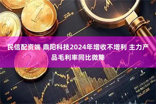 民信配资端 鼎阳科技2024年增收不增利 主力产品毛利率同比微降