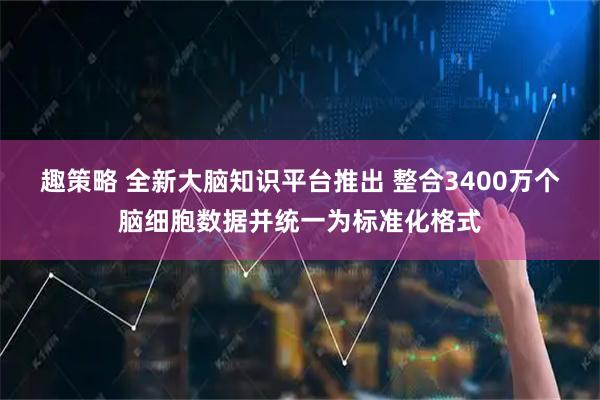 趣策略 全新大脑知识平台推出 整合3400万个脑细胞数据并统一为标准化格式