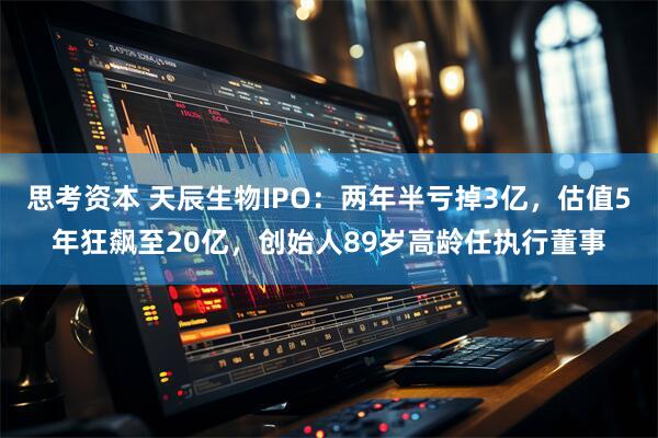 思考资本 天辰生物IPO：两年半亏掉3亿，估值5年狂飙至20亿，创始人89岁高龄任执行董事